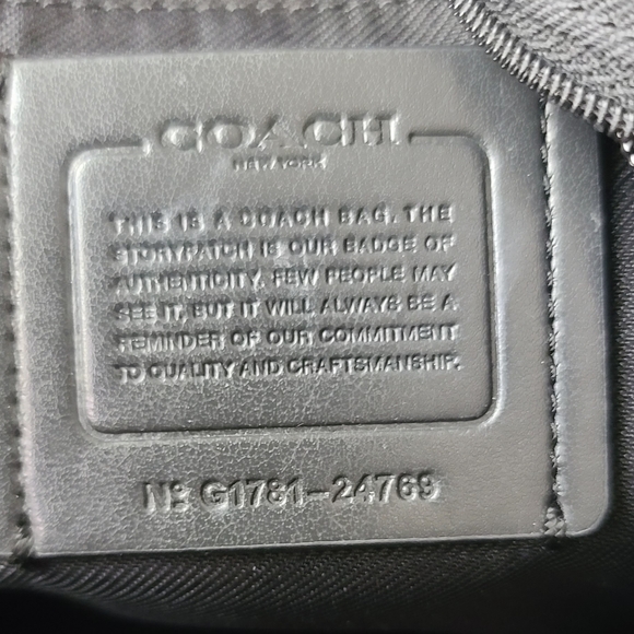 Coach Black Pebbled Leather Bag - Picture 8 of 8